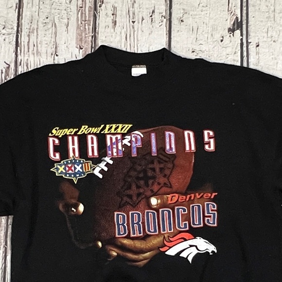 Vintage Denver Broncos Super Bowl XXXII NFL Football Crewneck 1990s Sweatshirt - Picture 2 of 4